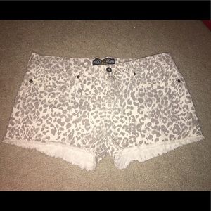 Lucky brand leopard print cut off shorts